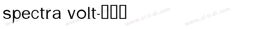 Spectra Volt字体转换